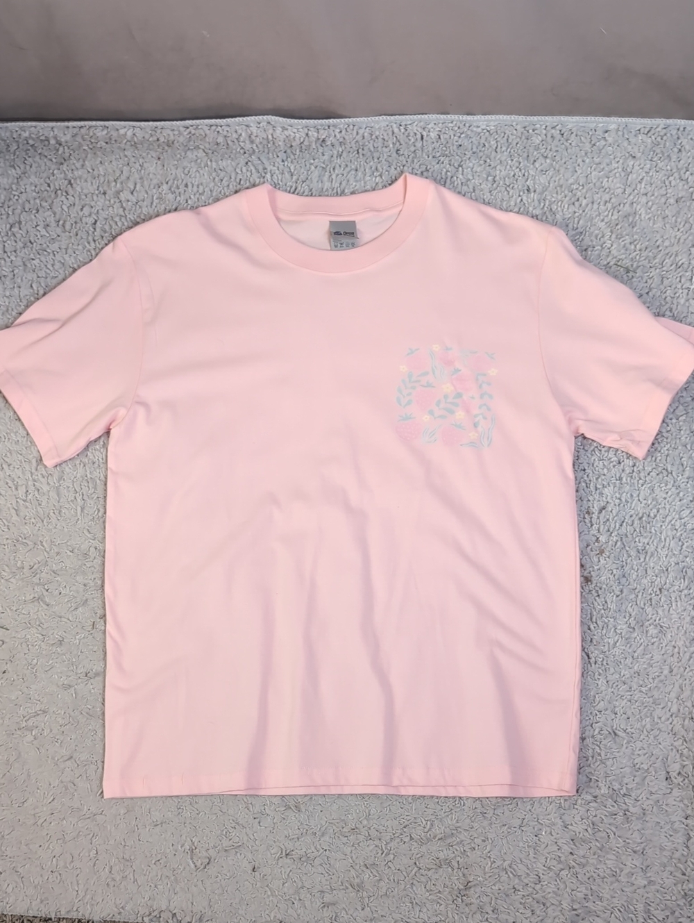 large Women's Pink "Stay Sweet" Short Sleeve Tee- New